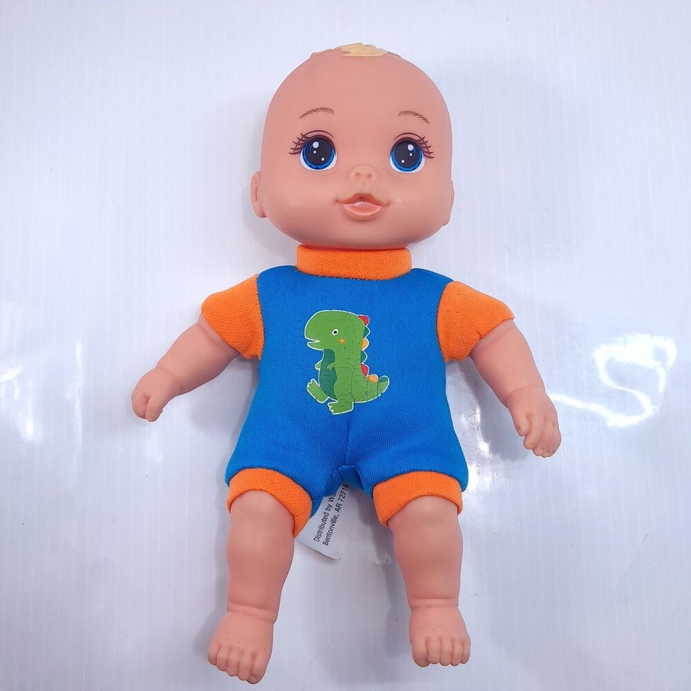 Walmart My Sweet Love baby doll boy dinosaur Blue orange outfit Wal-mart soft